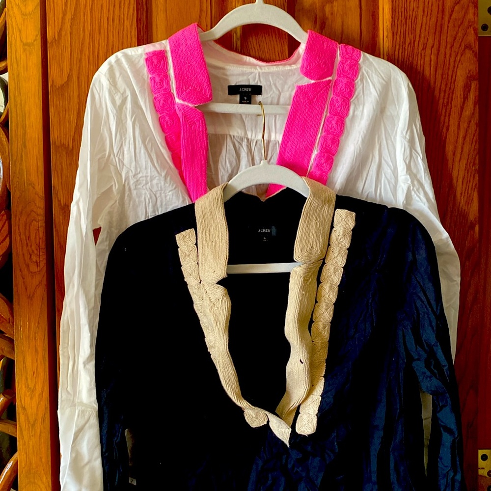 Embroidered tunic shirts from J.Crew